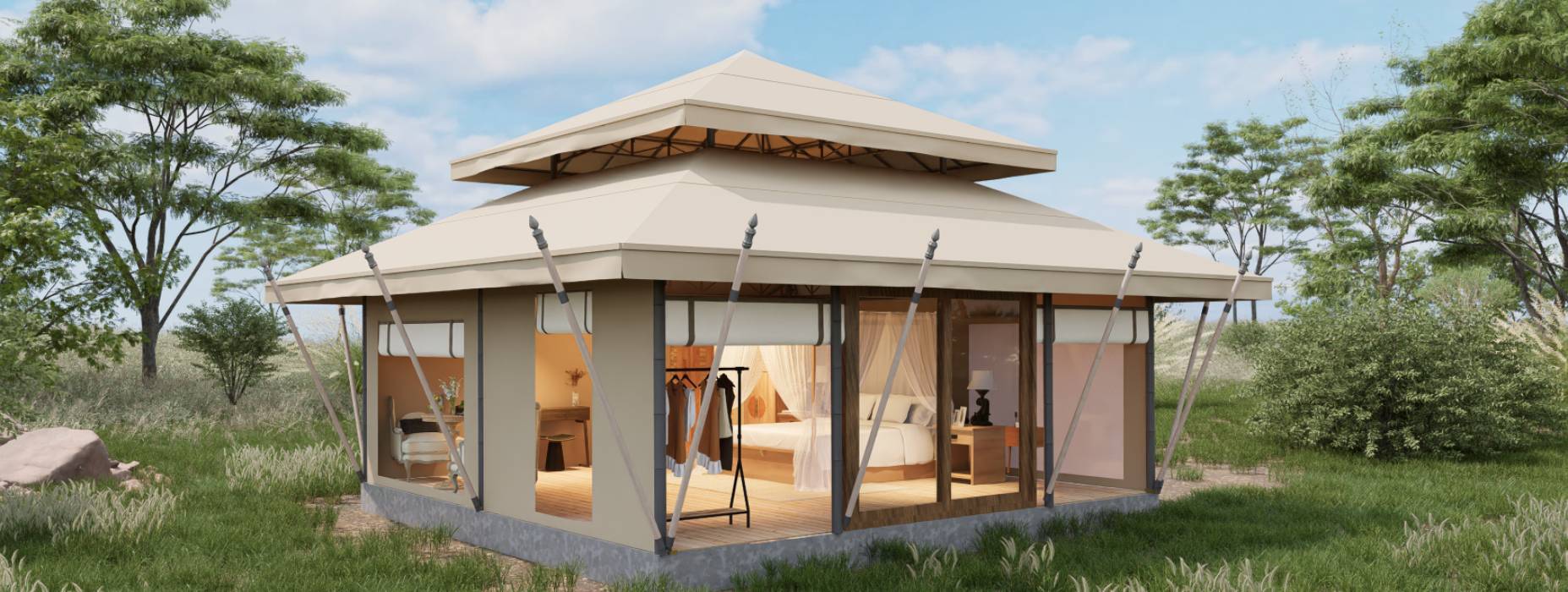 泉山区户外野奢帐篷